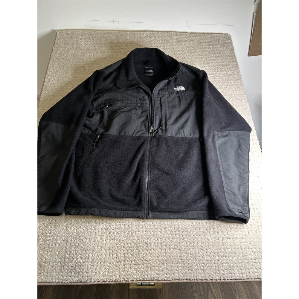 The North Face Denali Fleece Jacket Men's XXL/TTG Black Polartec Full Zip Y2K